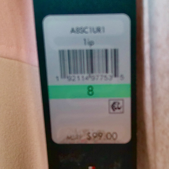 NWT Tommy Hilfiger White & Nude w/ Pink Band V-Neck Tennis Dress Size 8 - Picture 8 of 8